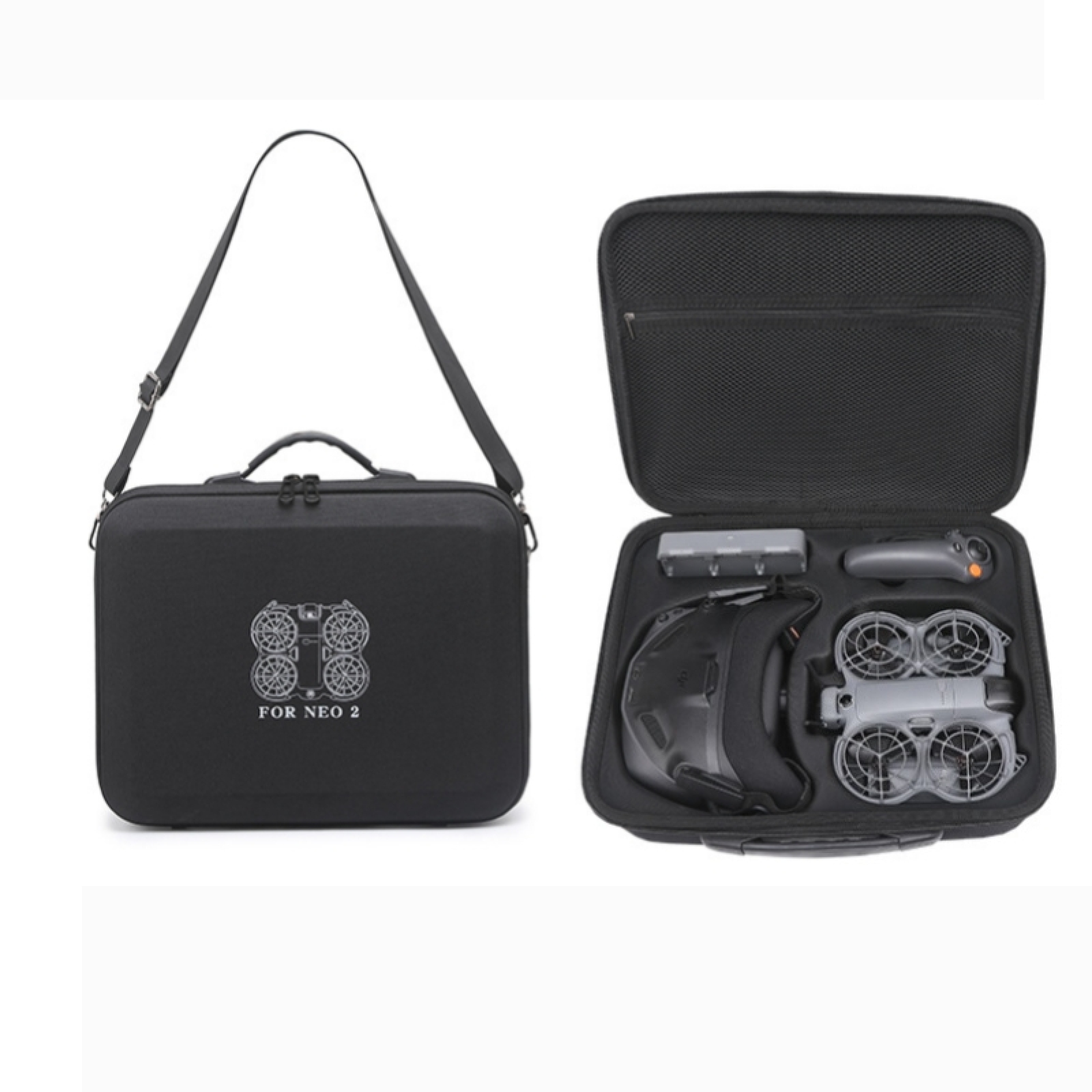 Drone Rc N3 3 Batteries - Hartschalenkoffer für DJI Neo 2, Tragetasche
