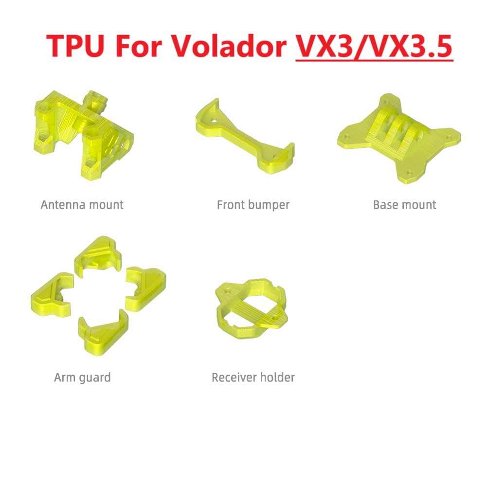 3D Printed Drone Part - FlyFishRC 3D-Gedruckter Volador VX3/3.5 O3 Rahmen