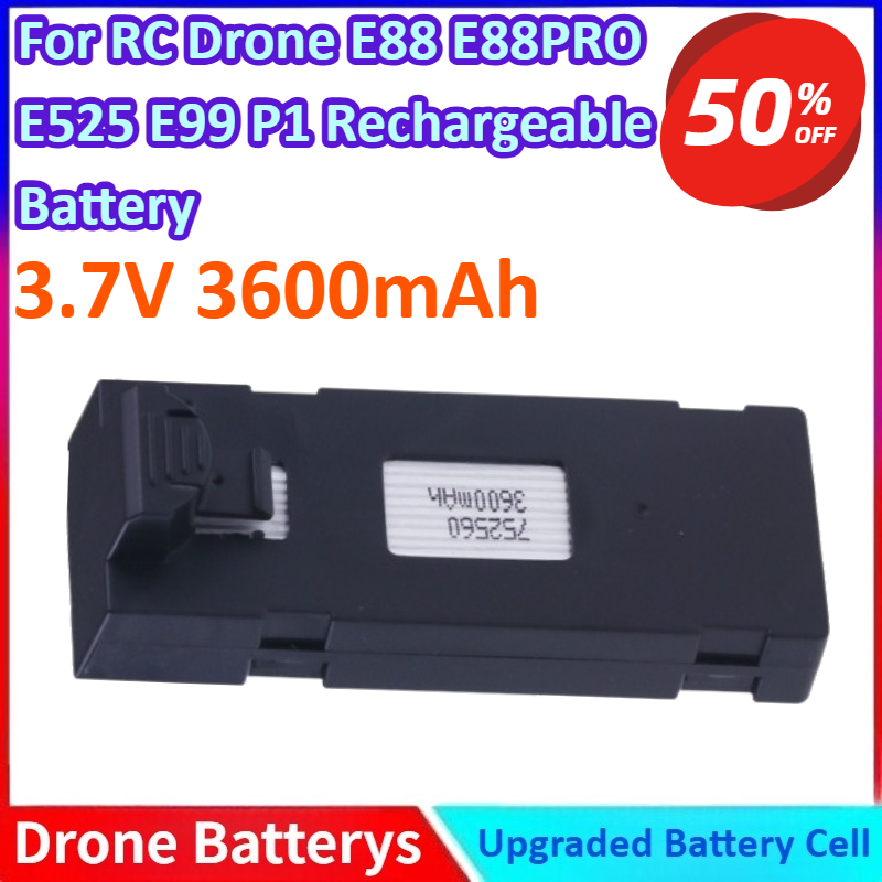 Drone E88 Rc Quadcopter - 3,7 V 3600 mAh Neue Li-Ion