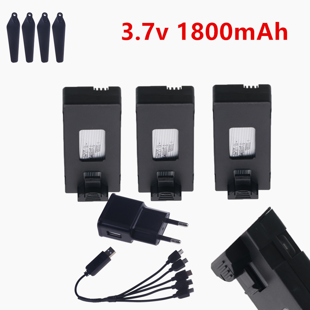 Drone E88 Rc Quadcopter - Wiederaufladbarer 3,7-V-Lipo-Akku 1800 mAh oder Ladegerät