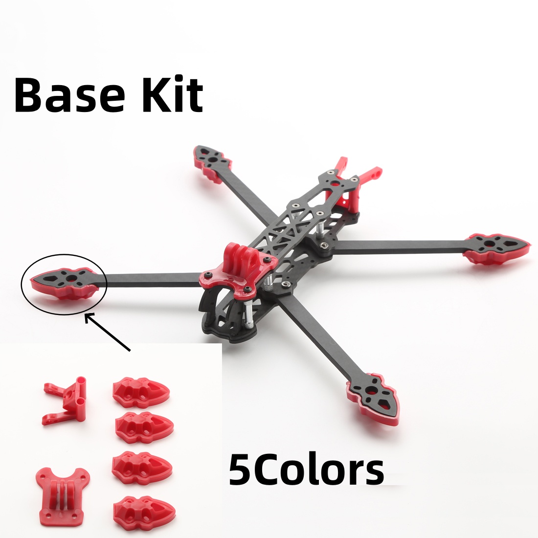 Mark4 5-Zoll / 7-Zoll FPV-Rahm – 3D Printed Drone Part Bewertung und Preis
