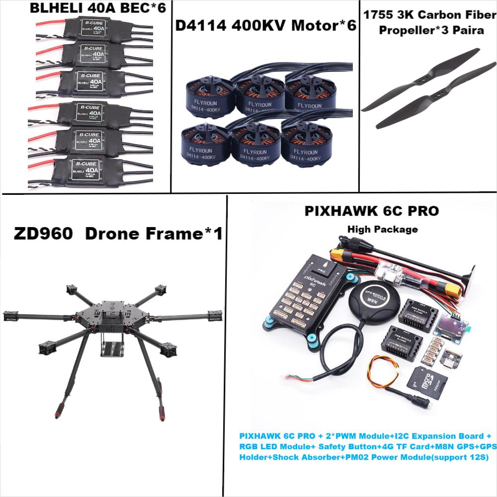 RCtoSky ZD960 6C PRO M8N Vollc – Heavy Lift Drone Frame Bewertung und Preis