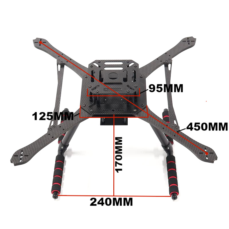 B-CUBE Open Source 450 mm inte – Heavy Lift Drone Frame Bewertung und Preis