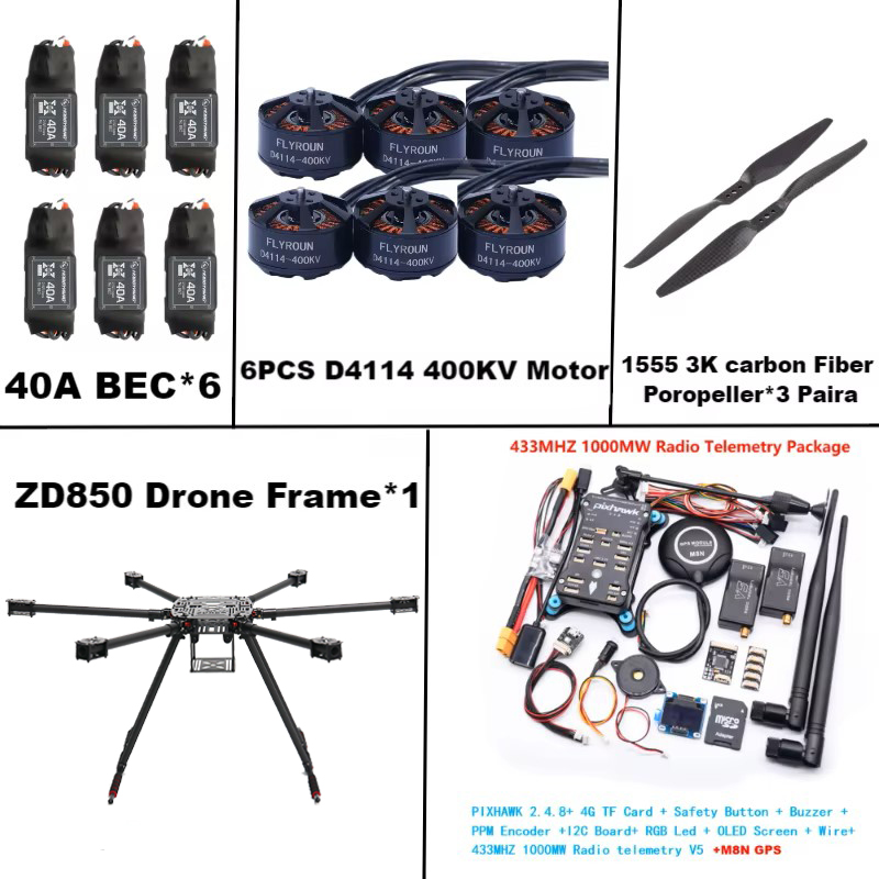 Rctosky ZD850 Vollcarbon 850mm – Heavy Lift Drone Frame Bewertung und Preis