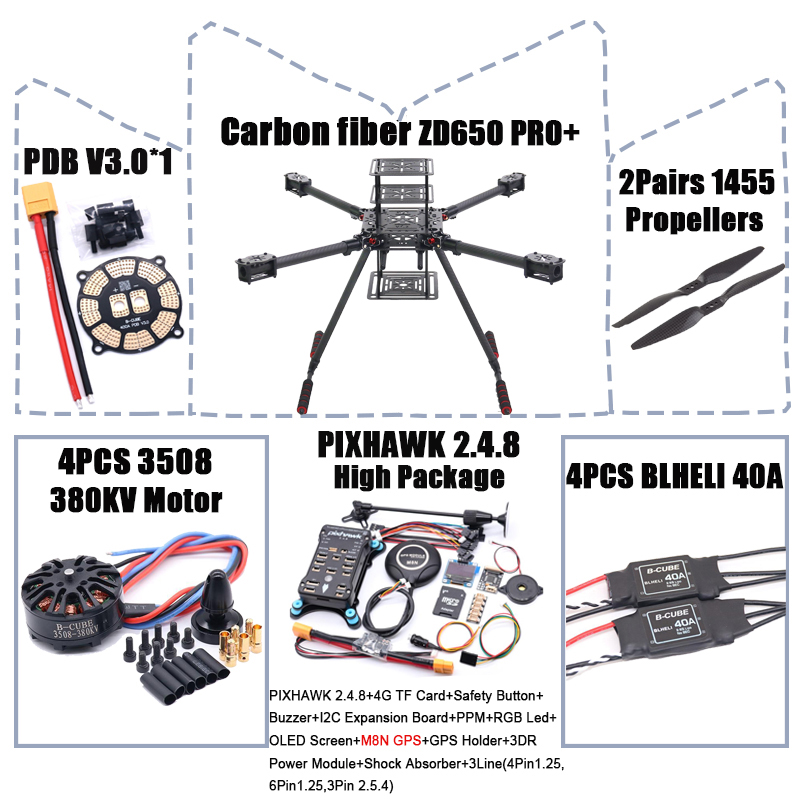 RCtoSky ZD650 PRO+ 650mm Ardup – Heavy Lift Drone Frame Bewertung und Preis