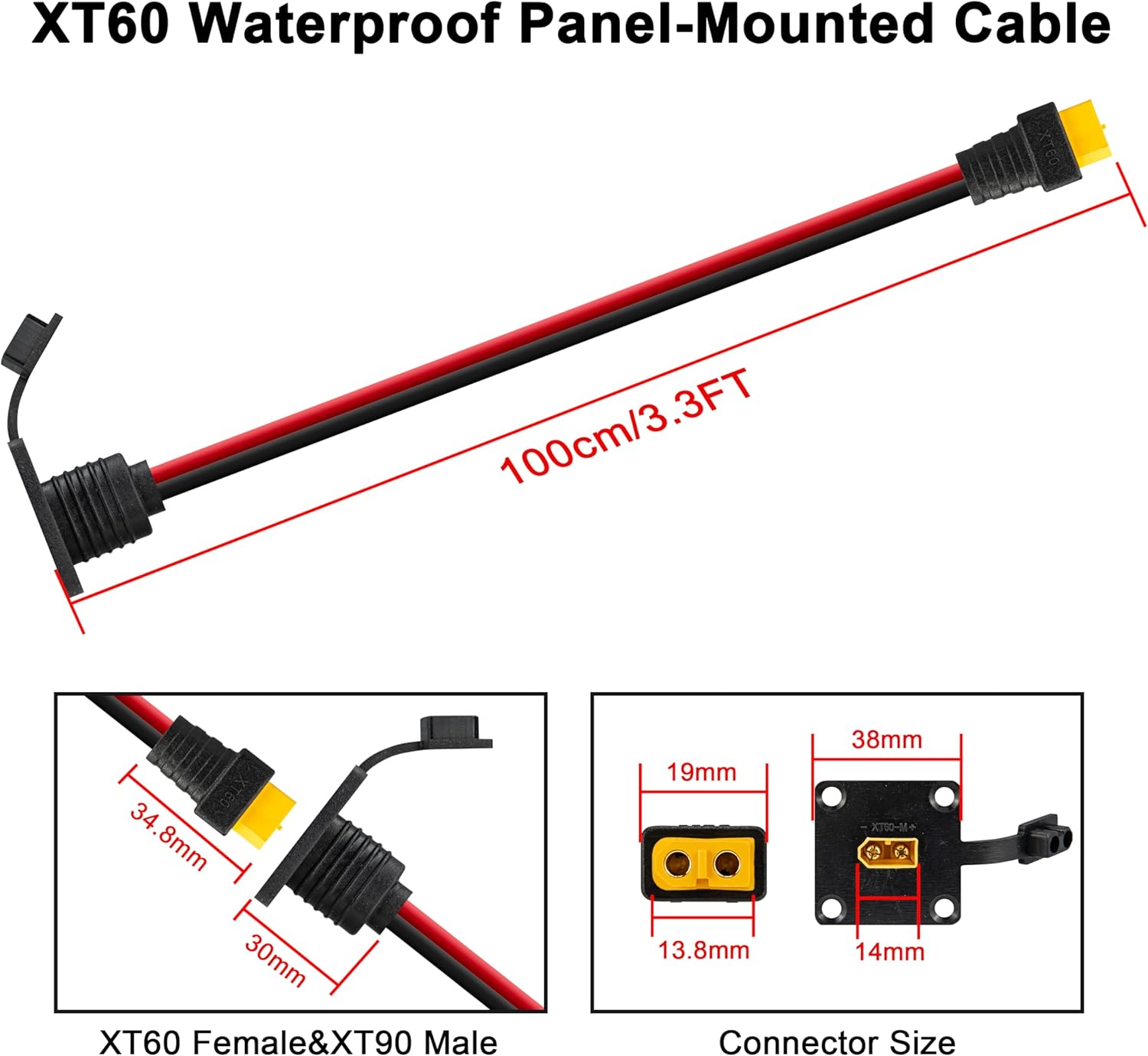JMUYTOP 12AWG XT60 Einbaukabel – Drone Bike Rc Bewertung und Preis