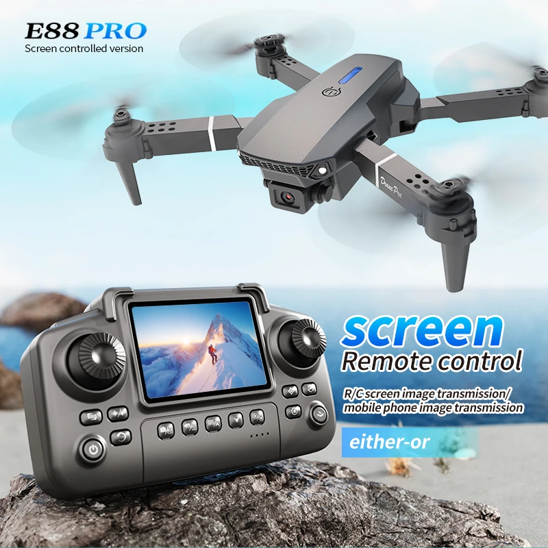 E88 PRO Drohne mit Bildschirm, – Drone Rc E88 Pro Bewertung und Preis